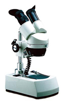 Dual power stereo microscope