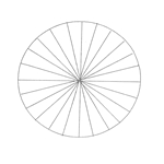 KR316 15 degree increment reticle