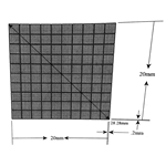 KR478 Grid Reticle 10,000 Squares 20mm x 20mm