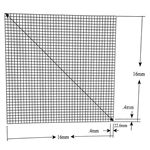 KR480 Grid Reticle 1,600 Squares 16mm x 16mm