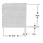 KR499 Grid Reticle 400 Squares 8mm x 8mm