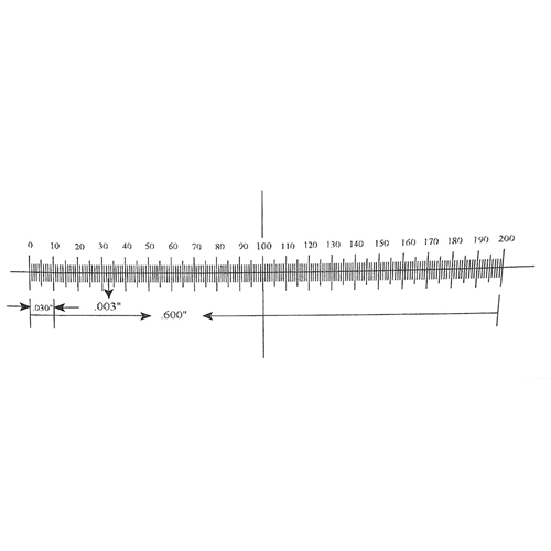 KR273 Ruler Reticle 0.600