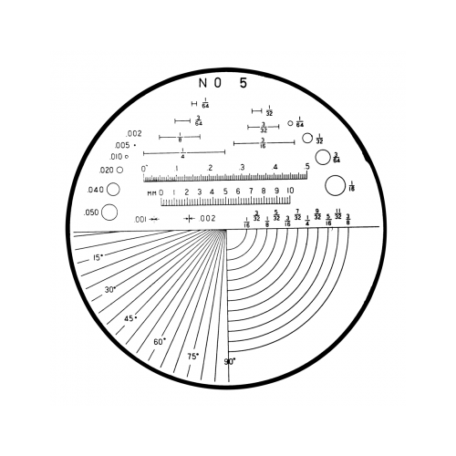 Mitutoyo - Glass Scales - for Checking Magnification on a Comparator Screen