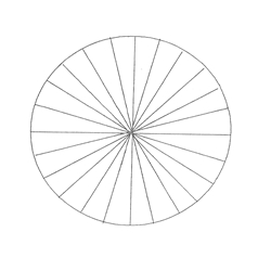 KR316 15 degree increment reticle