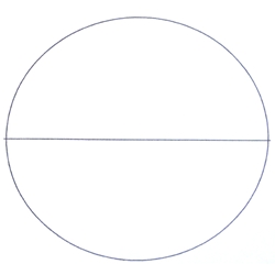 KR805 diametral line reticle