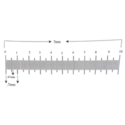 Ruler reticle