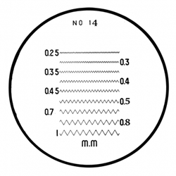 Mitutoyo comparator reticle 183-115.