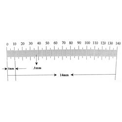 Ruler reticle