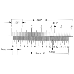 Ruler reticle