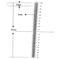 Ruler reticle