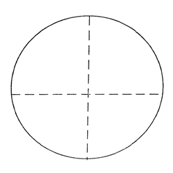 Dashed Crossline Reticle